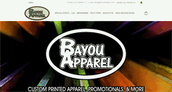 Desktop Screenshot of bayouapparel.com